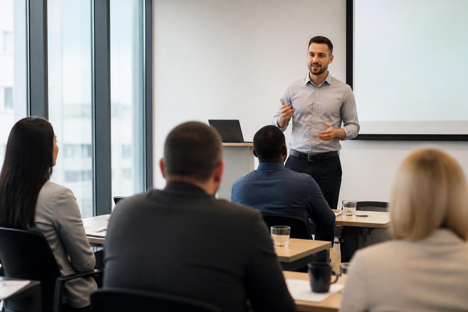 Session de formation professionnelle moderne